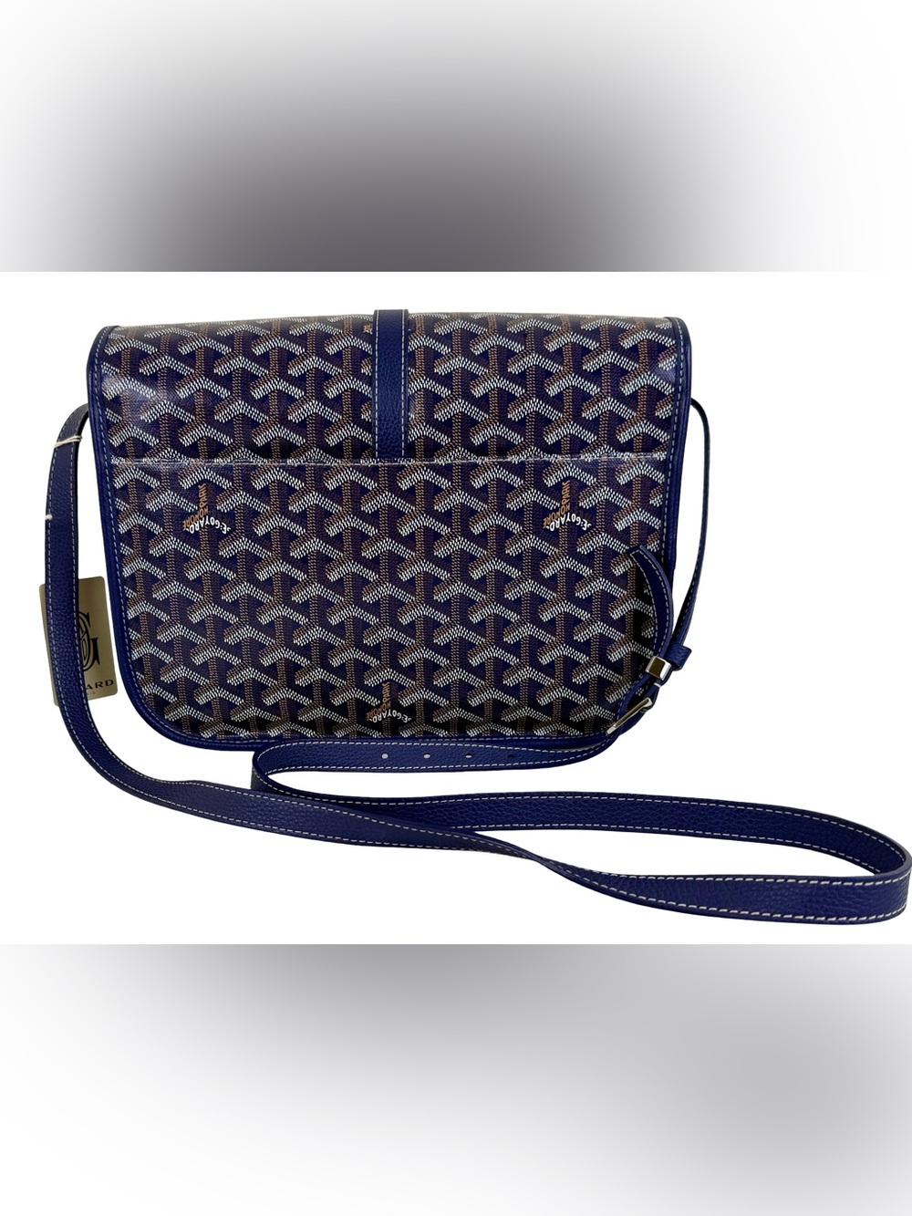 GOYARD BELVEDERE MM BAG IN BLUE - Picture 3 of 12
